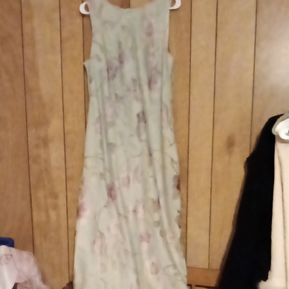 Coldwater Creek Pastel Floral Maxi Dress